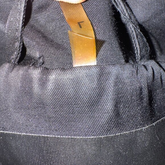 Tahari Black Ruffle Midsection Coat - Picture 12 of 12